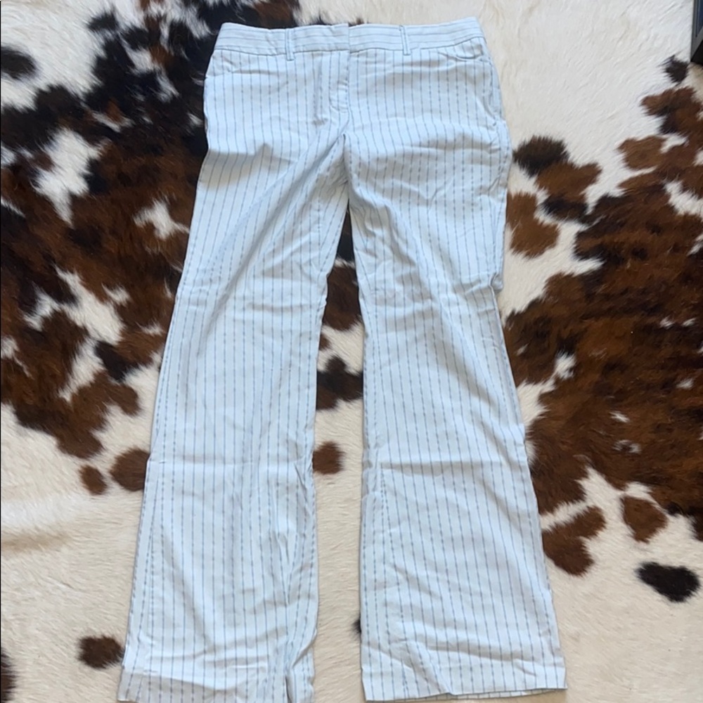 Express editor blue pinstriped pants
